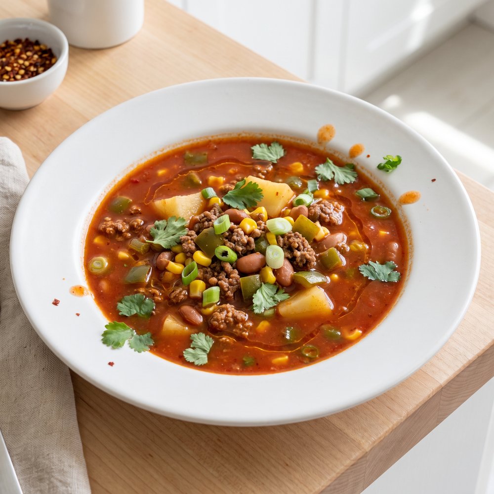 Campfire Cowboy Beef Soup