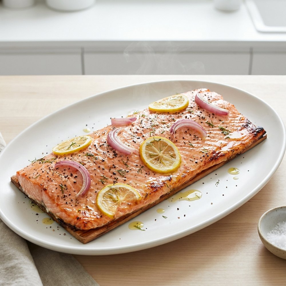 Canadian Cedar-Planked Salmon