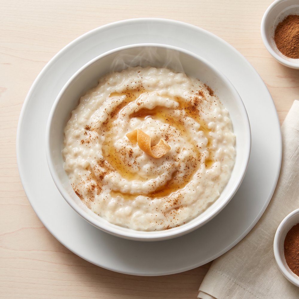 Canadian Maple Rice Pudding