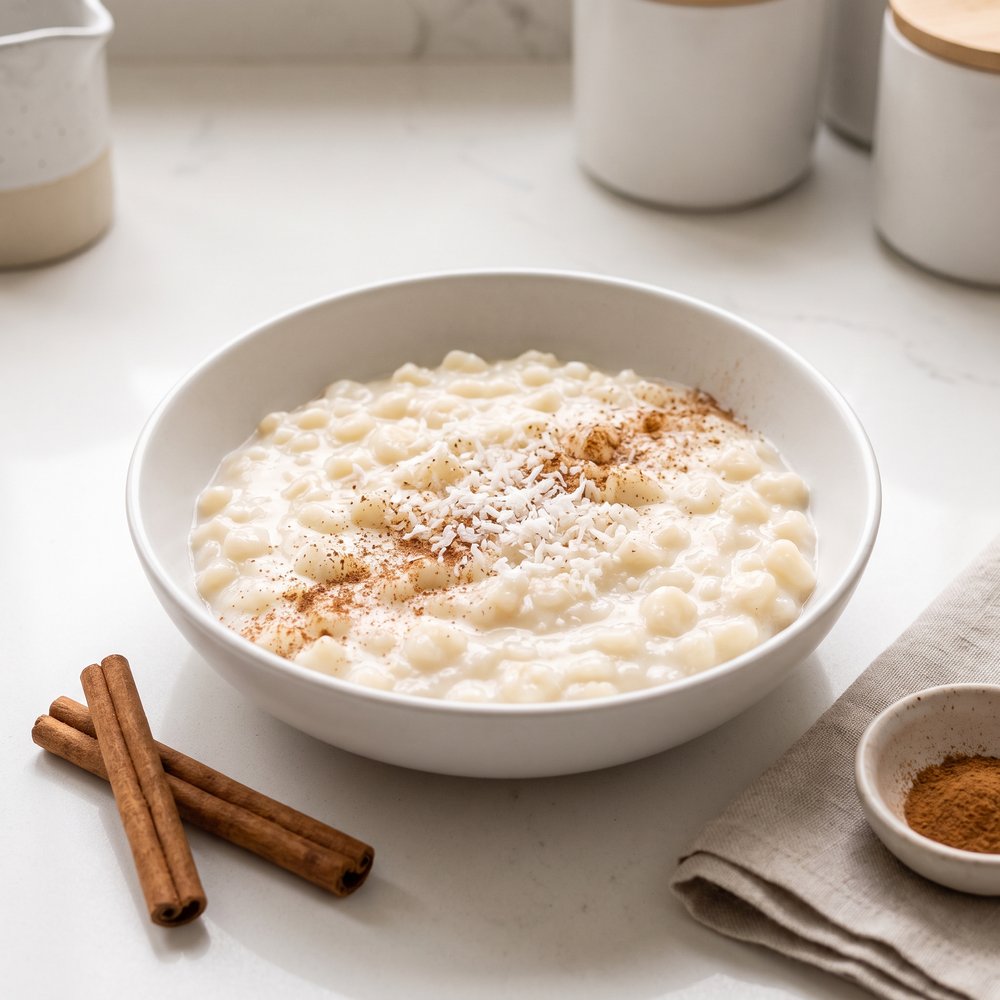 Canjica: Brazilian Hominy Coconut Pudding