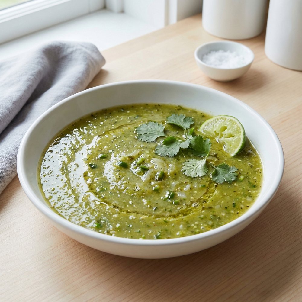 Home-Canned Green Tomatillo Salsa