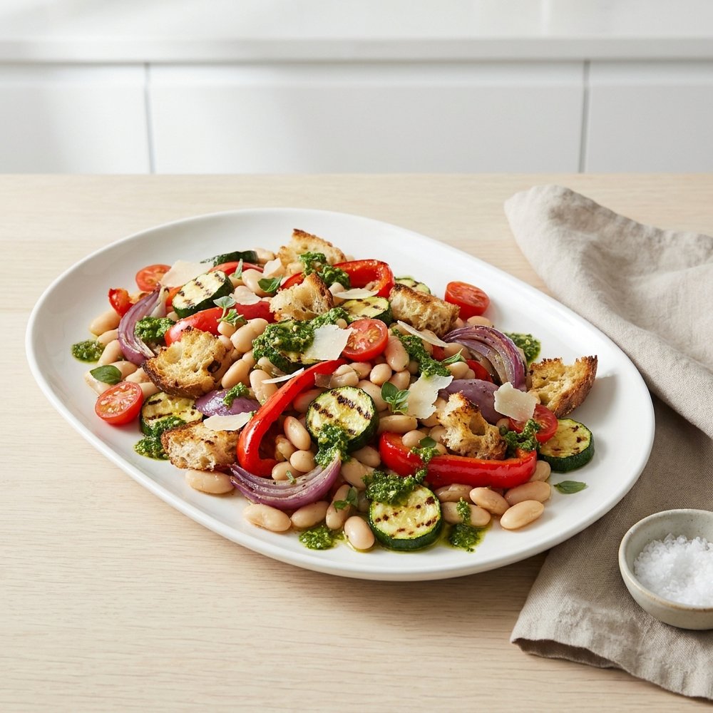 Cannellini Bean Salad with Pesto