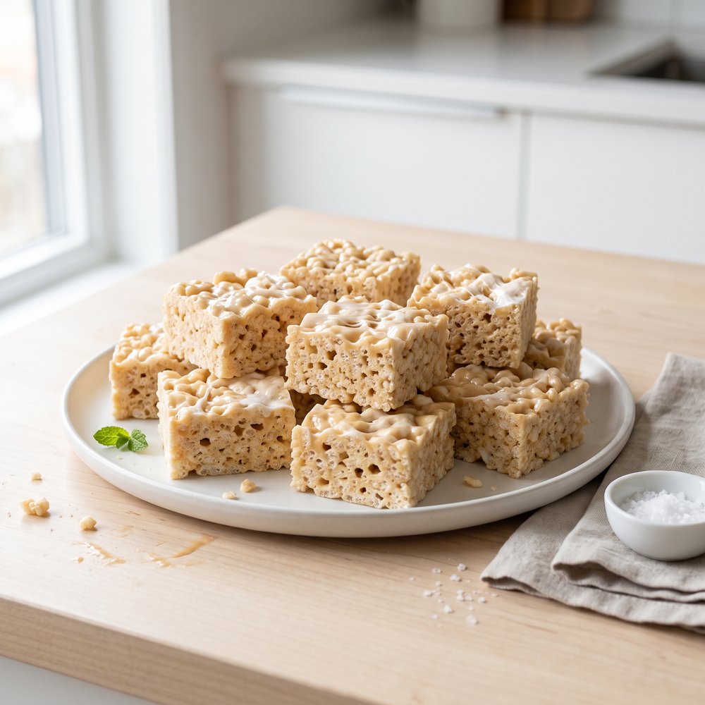 Caramel Marshmallow Crispy Rice Bars