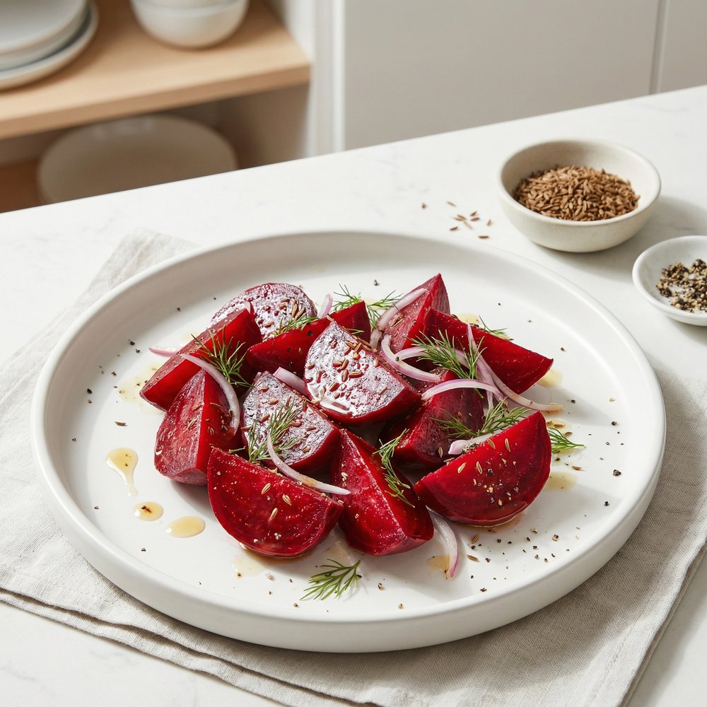 Caraway-Kissed German Beet Salad