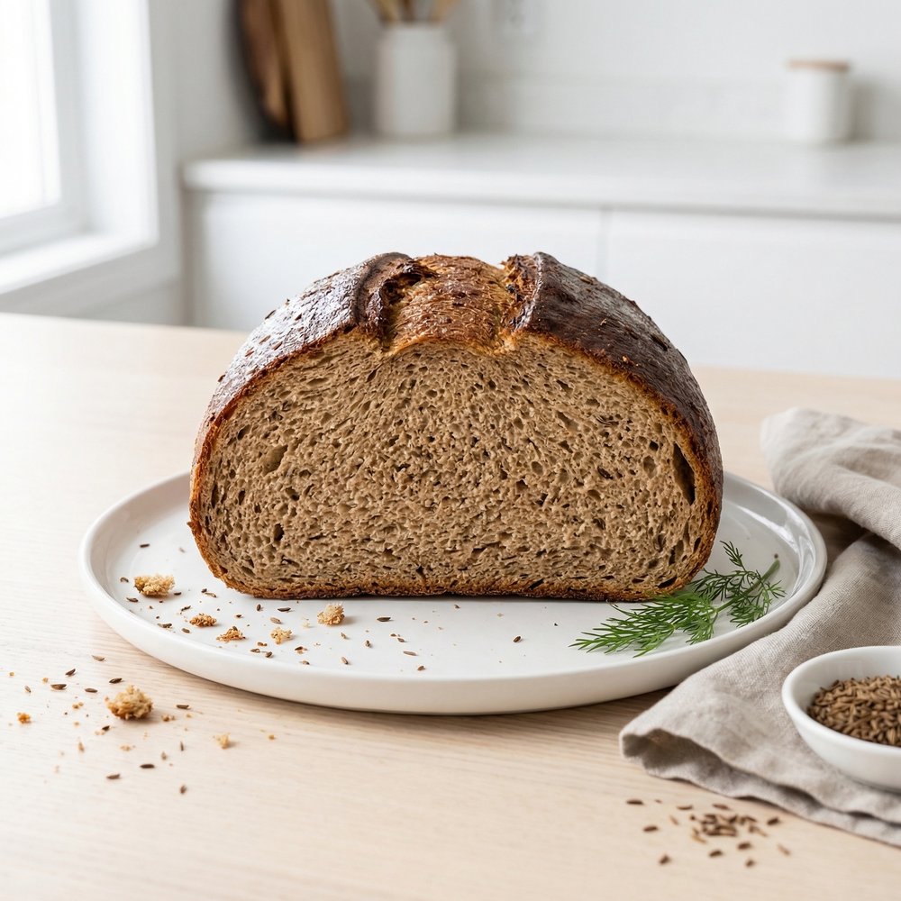Bread Machine Caraway Rye Loaf