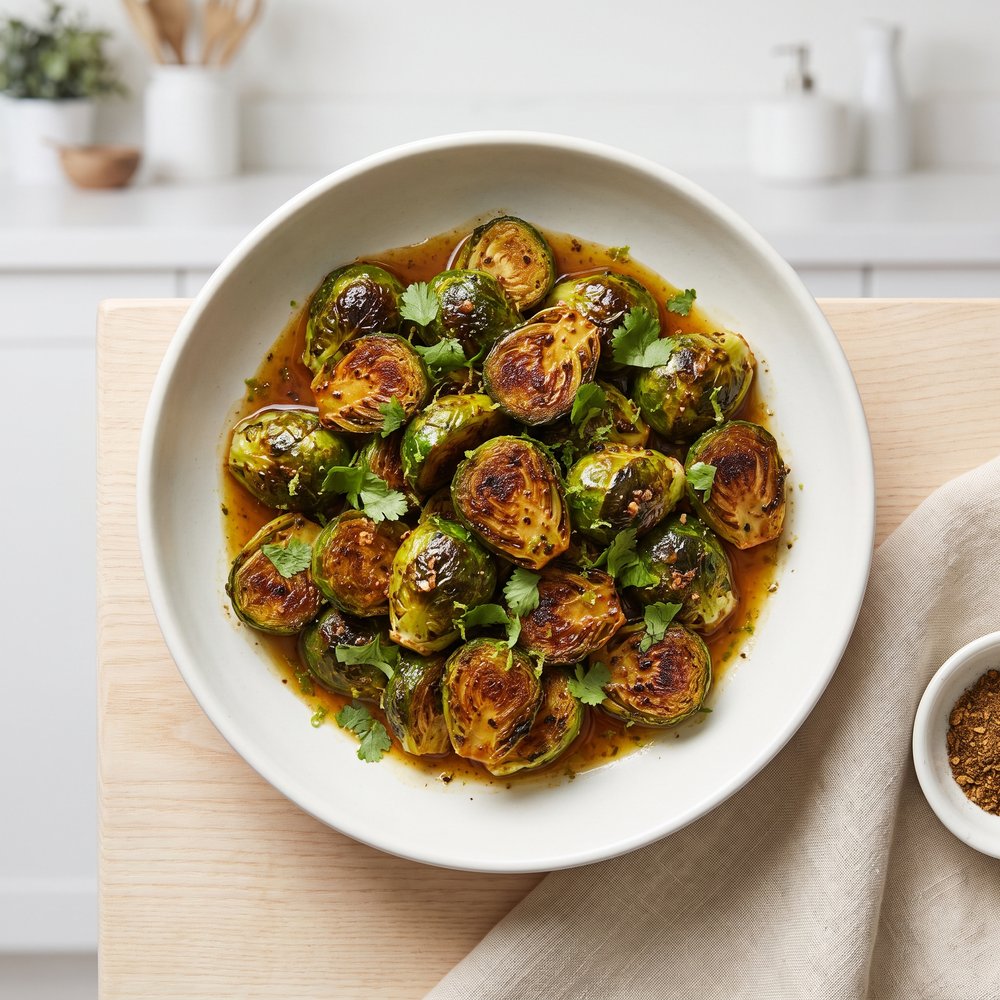 Caribbean Jerk Brussels Sprouts