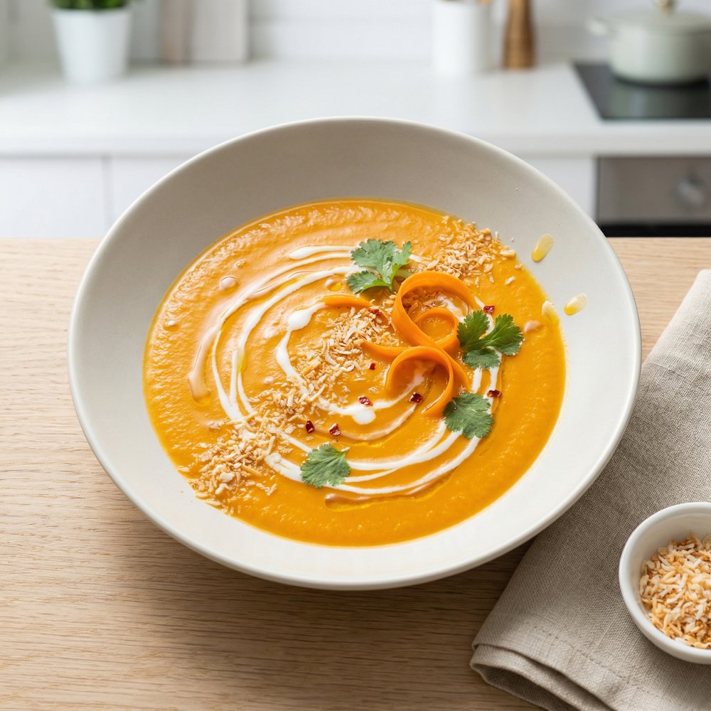 Caribbean Carrot-Ginger Soup
