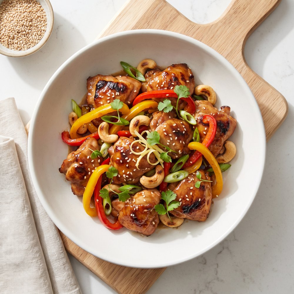 Cashew Ginger Chicken Stir-Fry