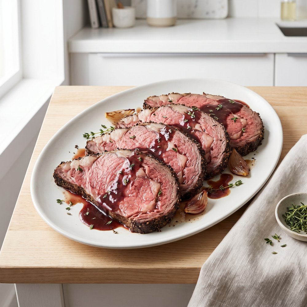 Cast-Iron Prime Rib with Pan Gravy