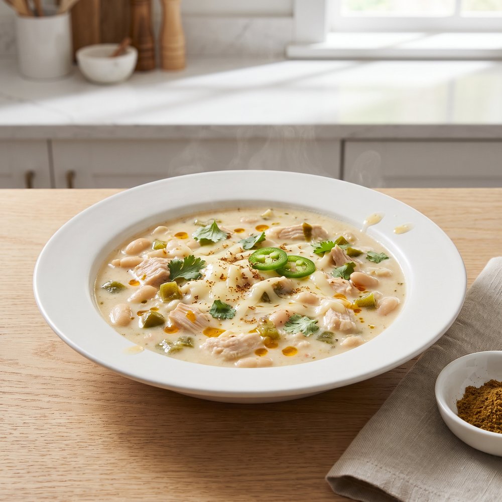 Cha Cha's Creamy White Chicken Chili