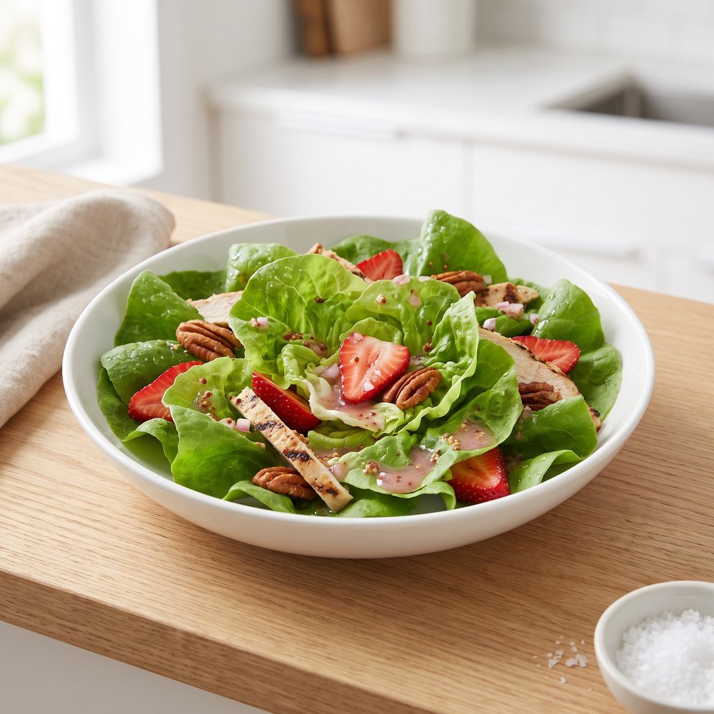 Char-Grilled Chicken Salad with Fresh Seasonal Fruit