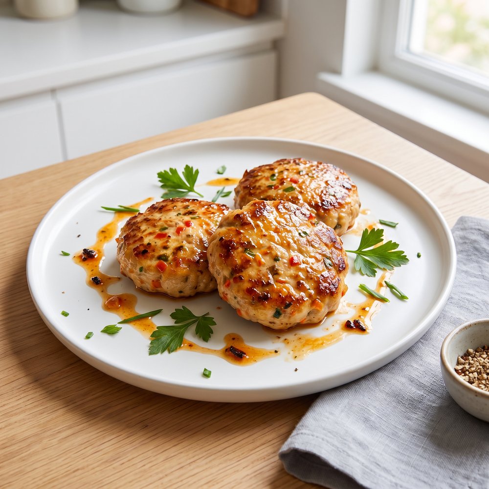 Char-Grilled Chicken Burger Patties