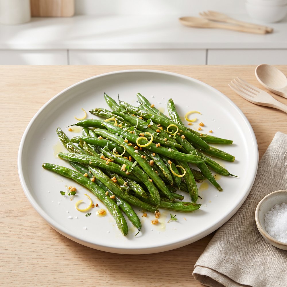 Charred Green Beans on the Grill