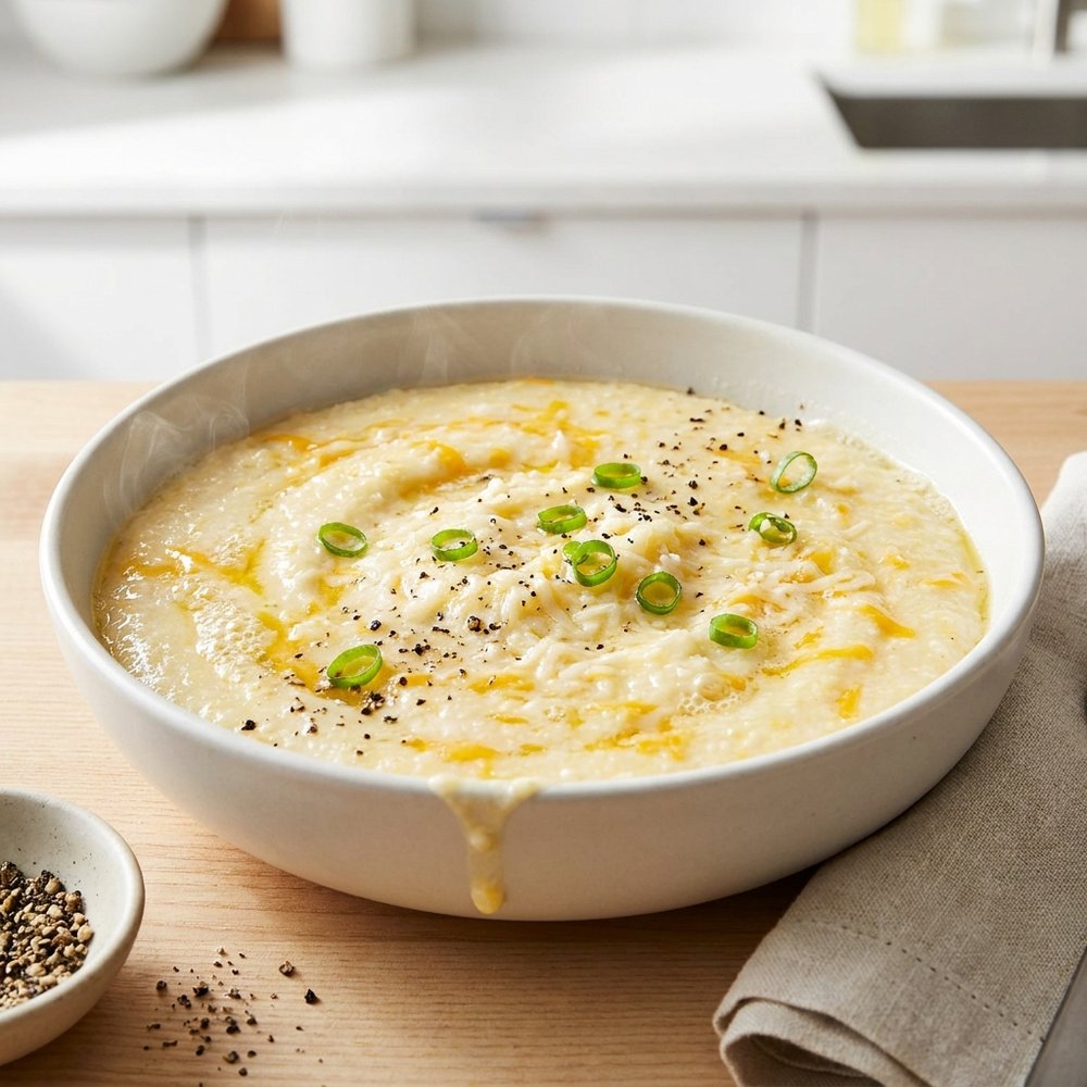 Cheddar-Parmesan Cheese Grits