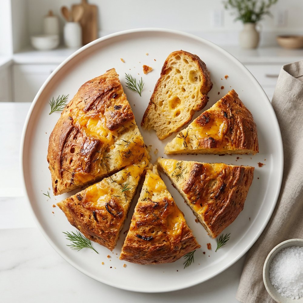 Bubba’s Cheddar-Dill Beer Bread