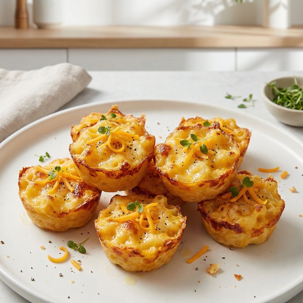 Oven-Baked Macaroni and Cheese Bites