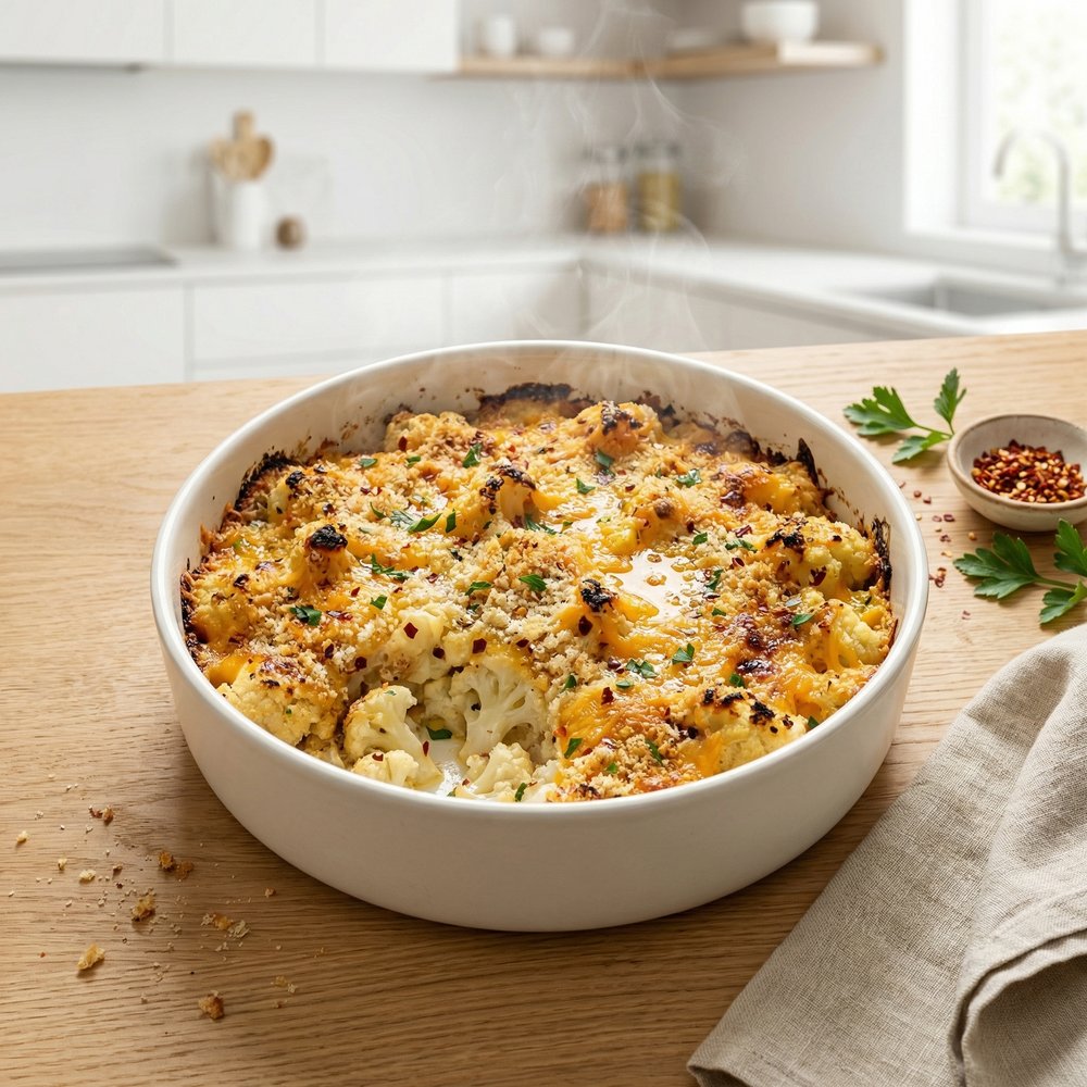 Cheesy Baked Cauliflower Casserole