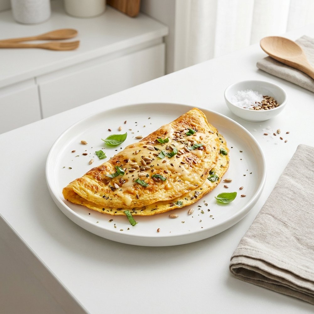 Cheese Omelette with Herbs