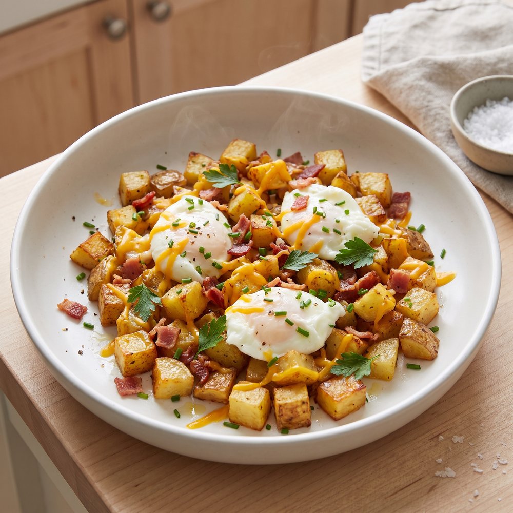 Cheesy Bacon Potato Skillet