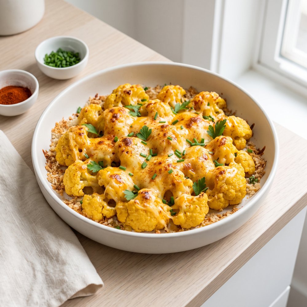 Cheesy Baked Cauliflower Florets