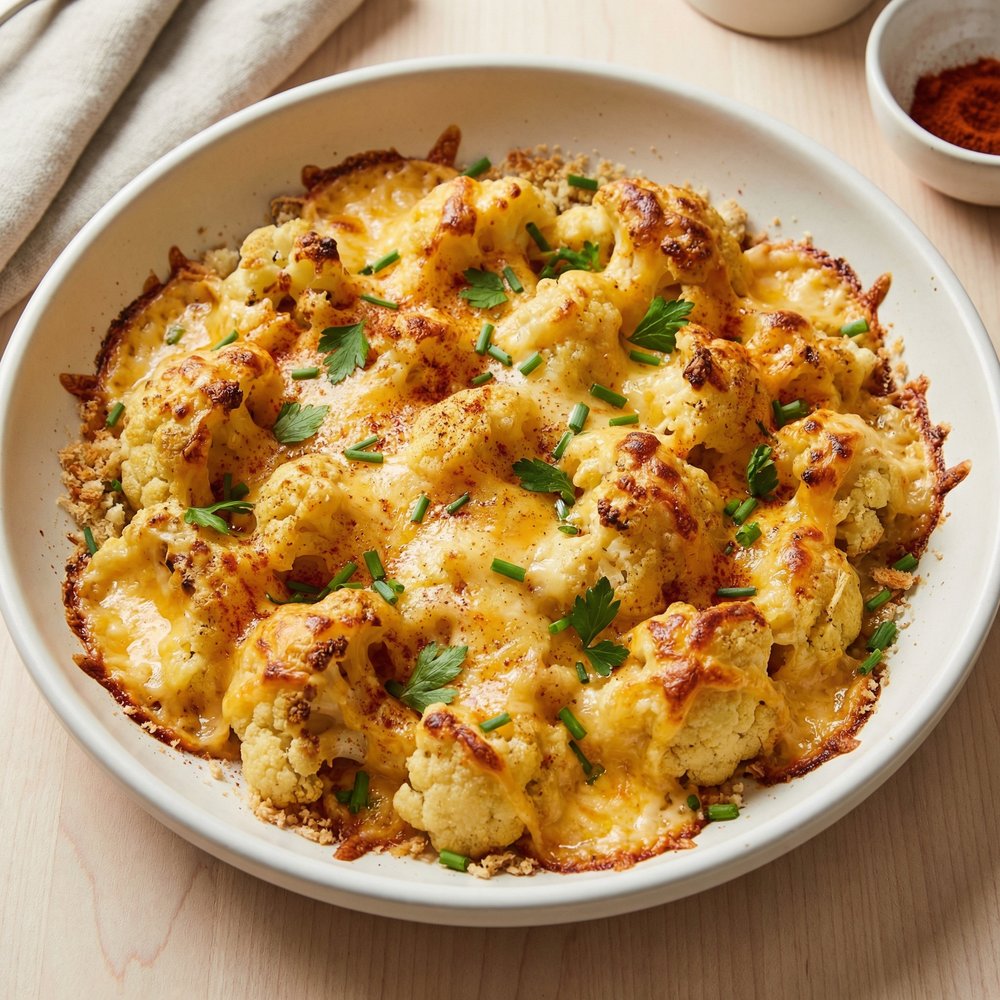 Cheesy Baked Cauliflower Florets