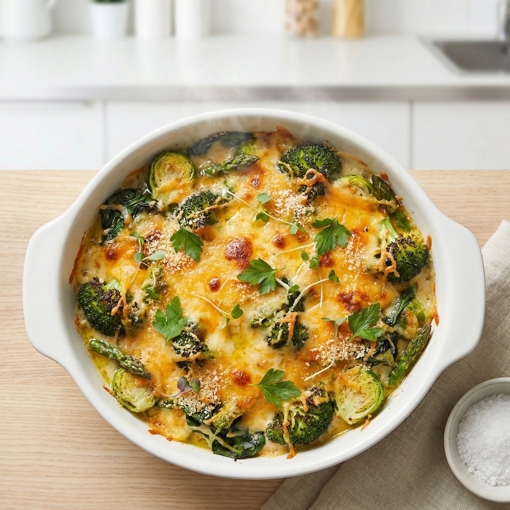 Baked Green Vegetables