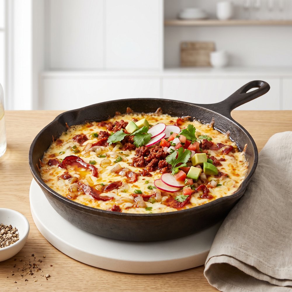 Cheesy Chorizo Queso Melt