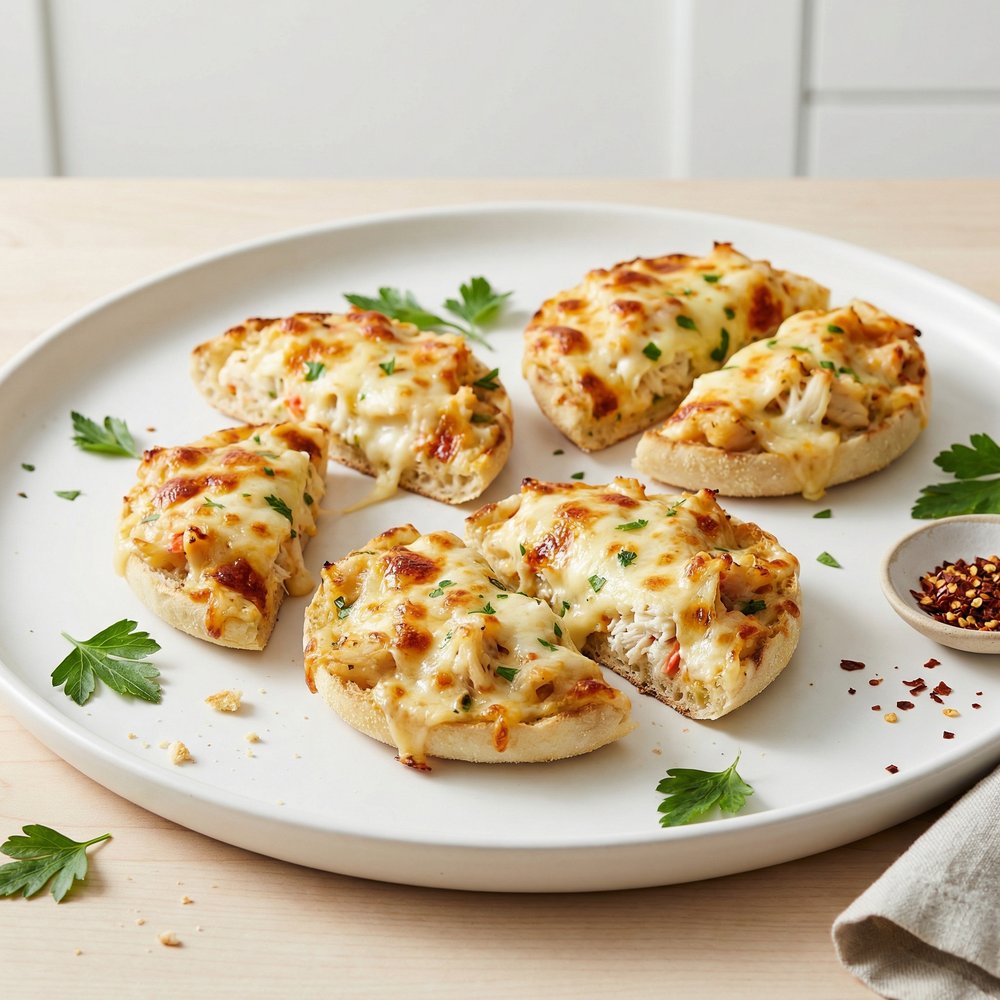 Toasted Crab Melt Bites