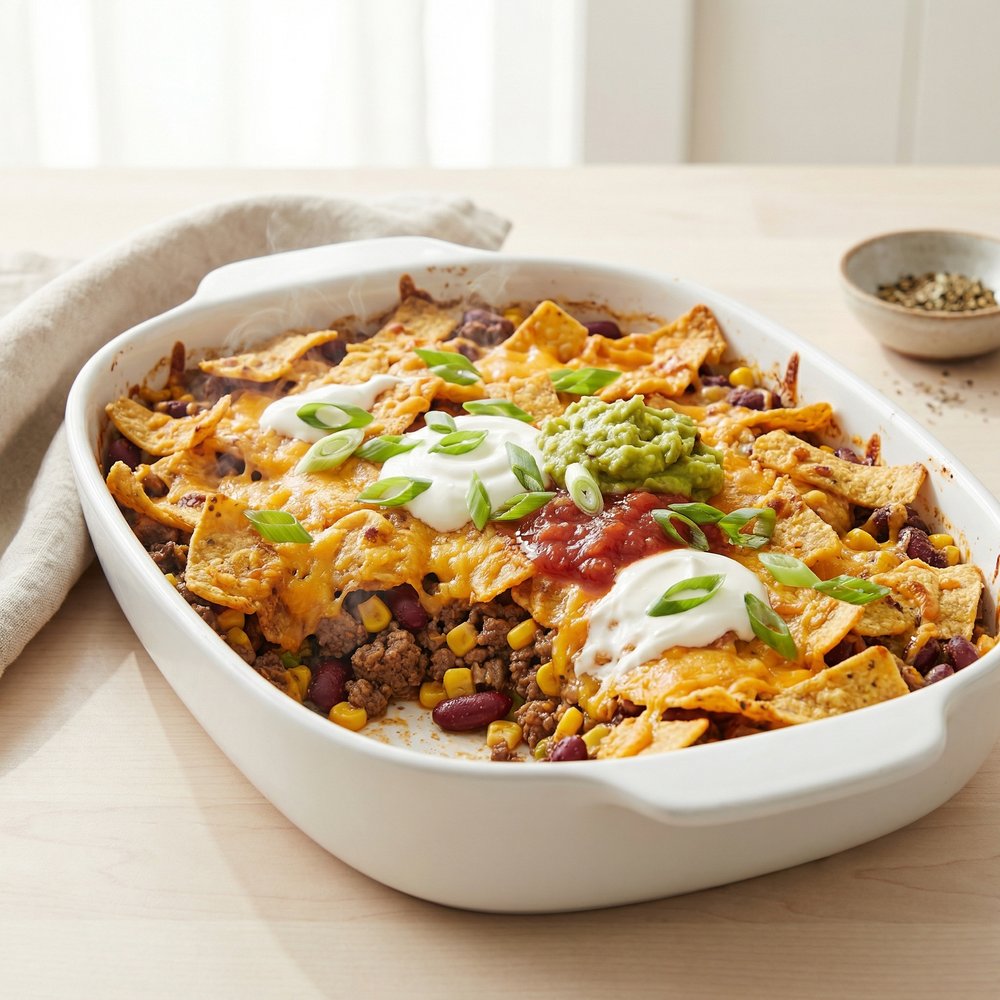 Crunchy Frito Chili Casserole Bake