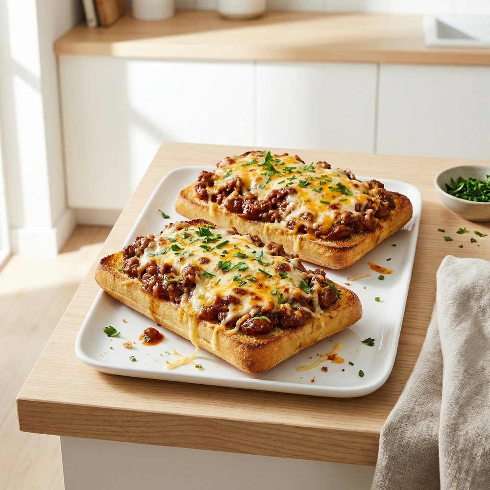 Sloppy Joe Garlic Bread