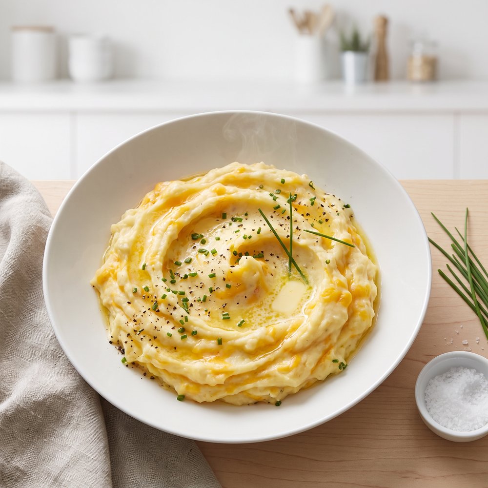 Cheesy Garlic Mashed Potatoes