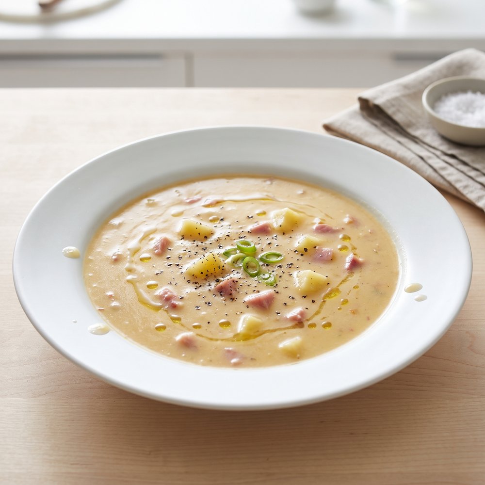 Cheesy Ham and Potato Chowder