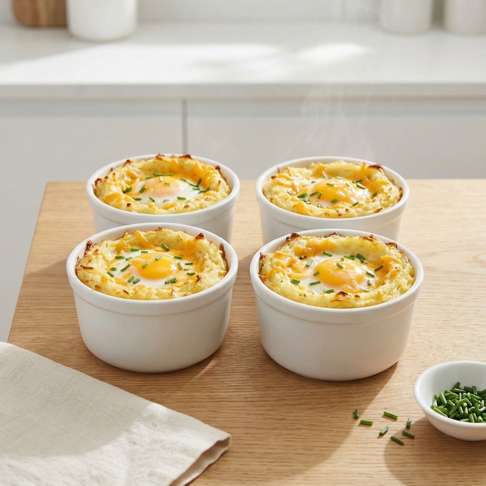Leftover Mashed Potato Egg Cups