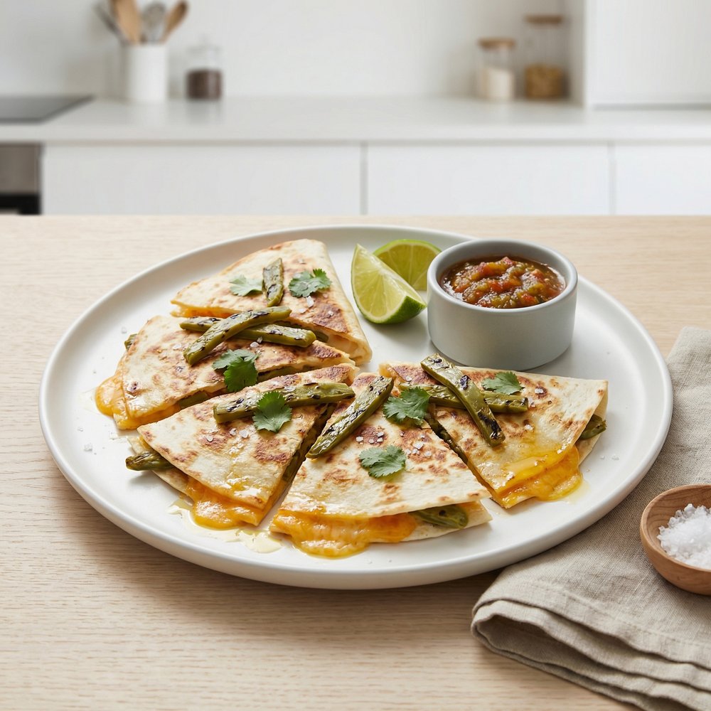 Cheesy Nopales Tortilla Foldovers