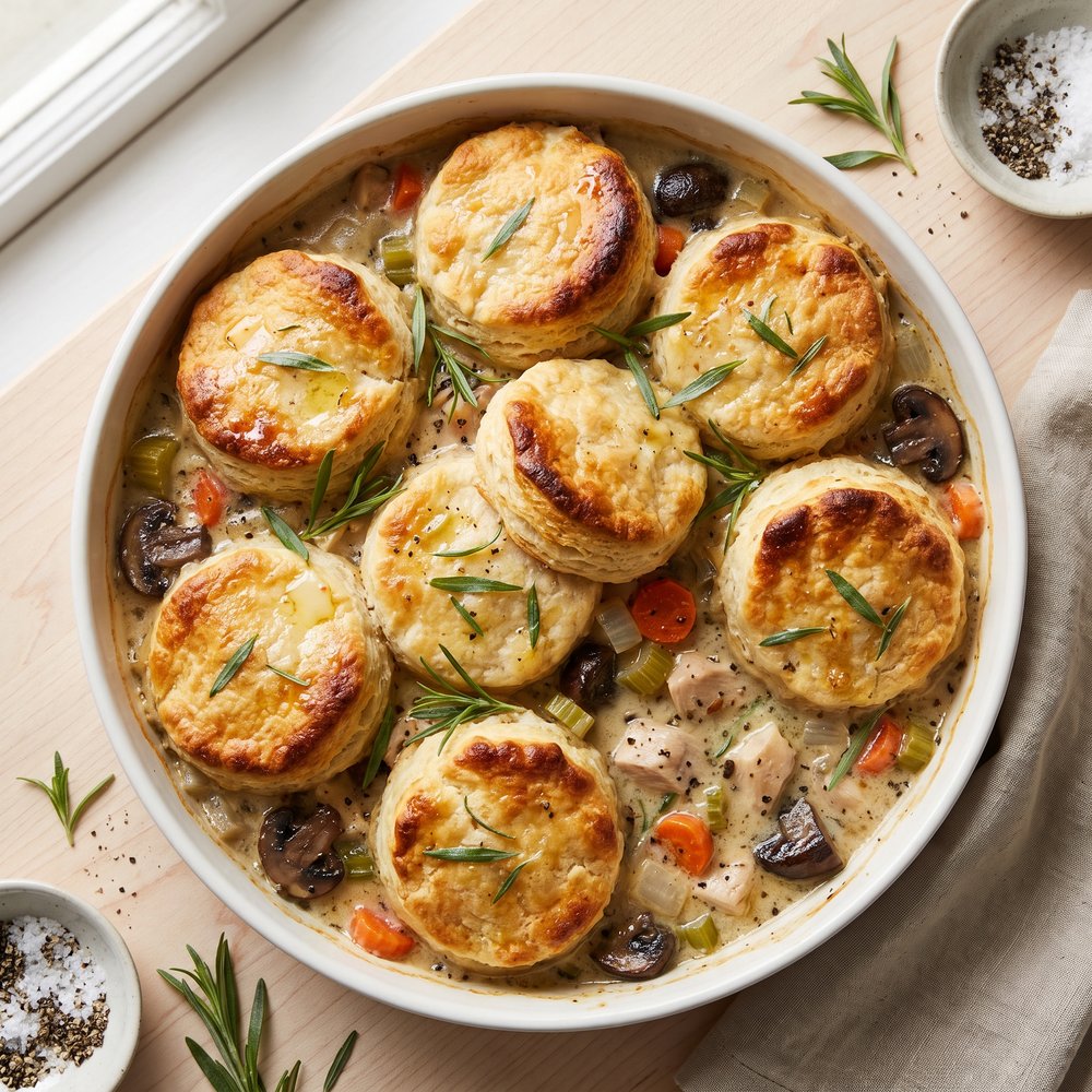 Chef John's Chicken with Skillet Biscuits