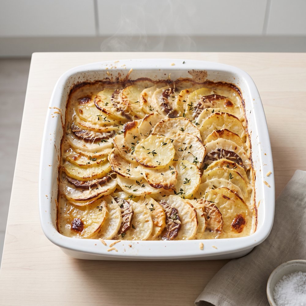 Chef John's Creamy Root Veggie Gratin