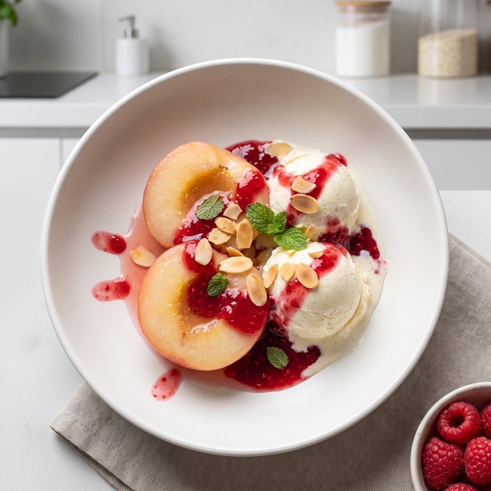 Chef John's Peach Melba