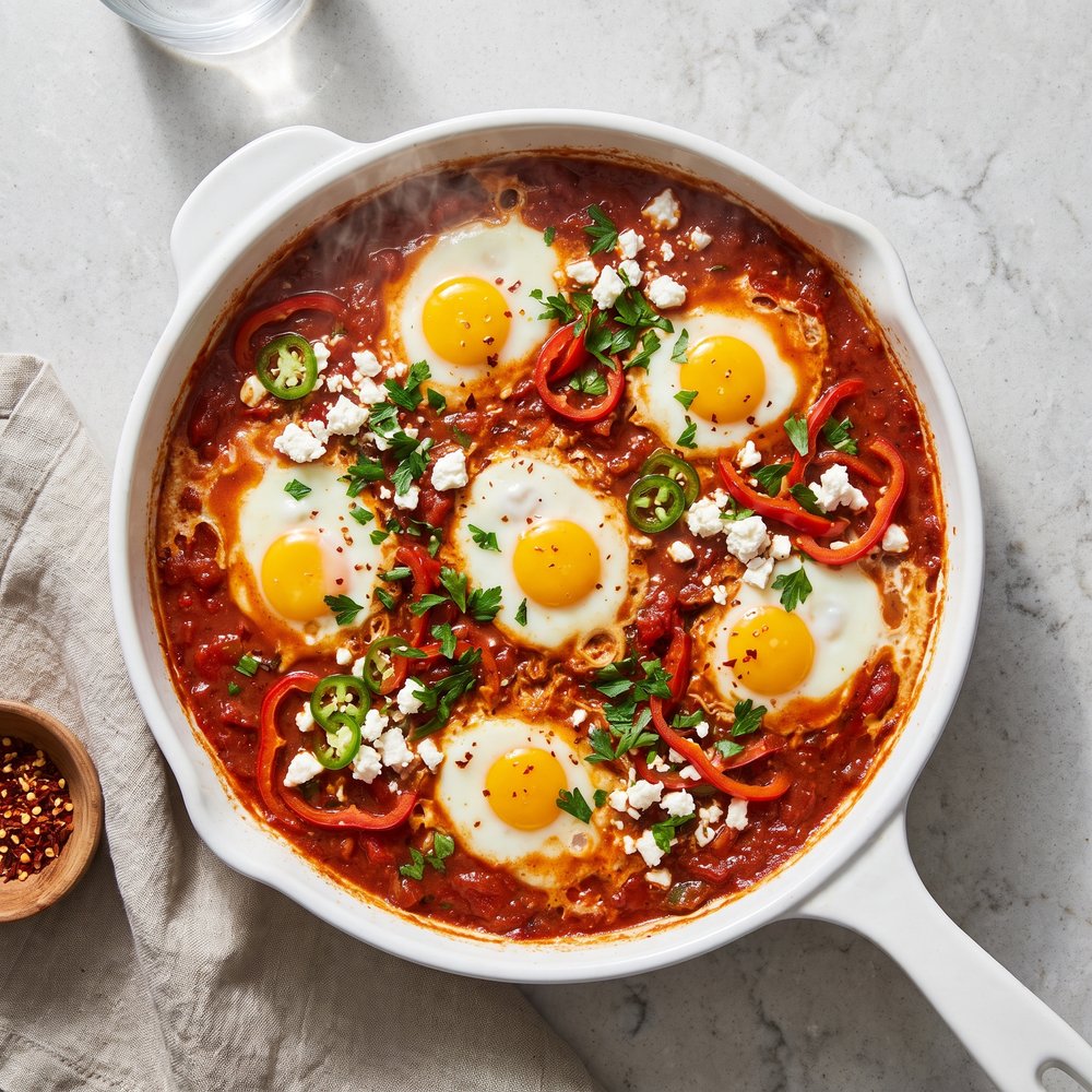 Chef John's Spiced Tomato-Pepper Shakshuka