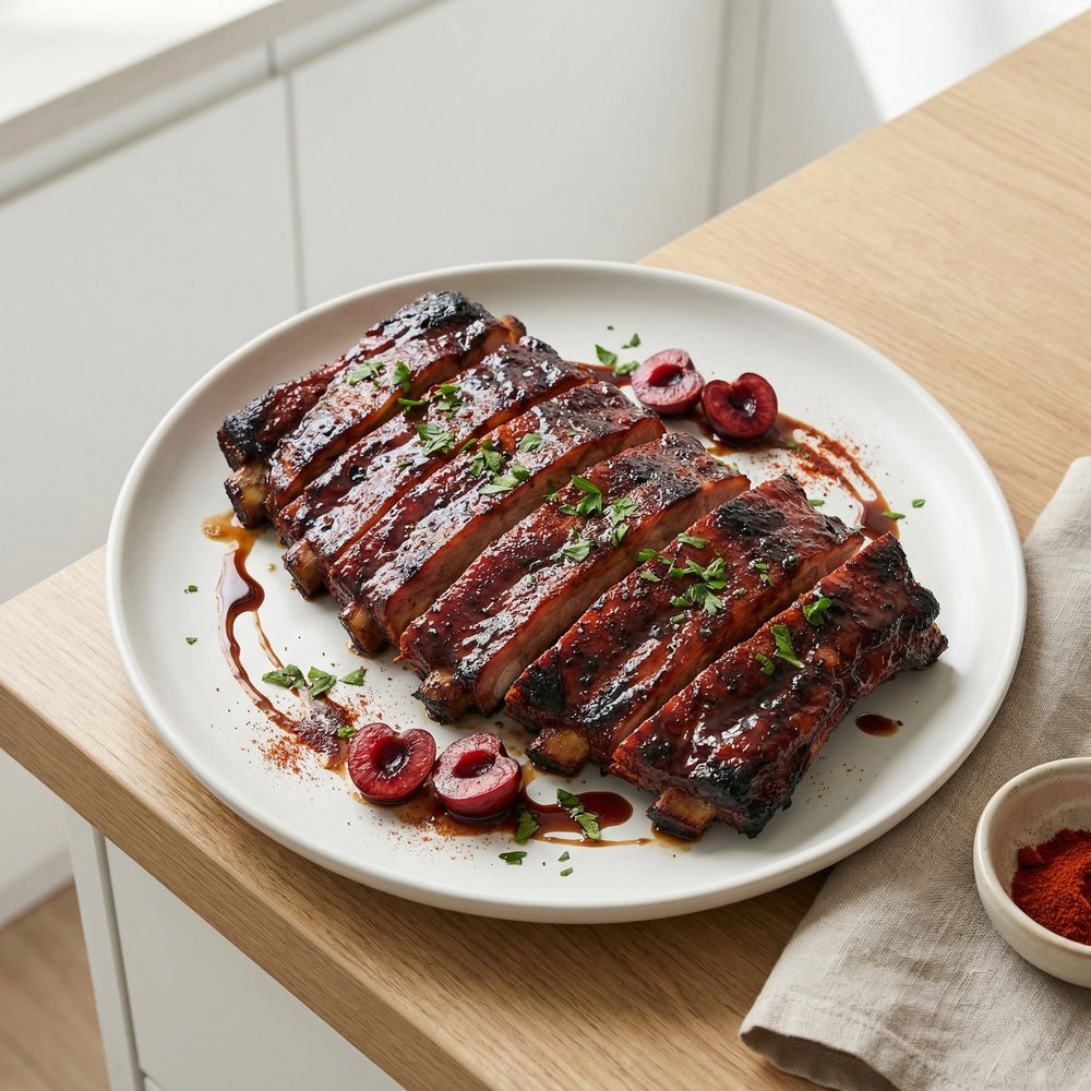 Cherry Cola–Glazed Baby Back Ribs