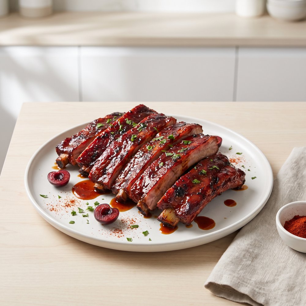 Cherry Cola–Glazed Baby Back Ribs
