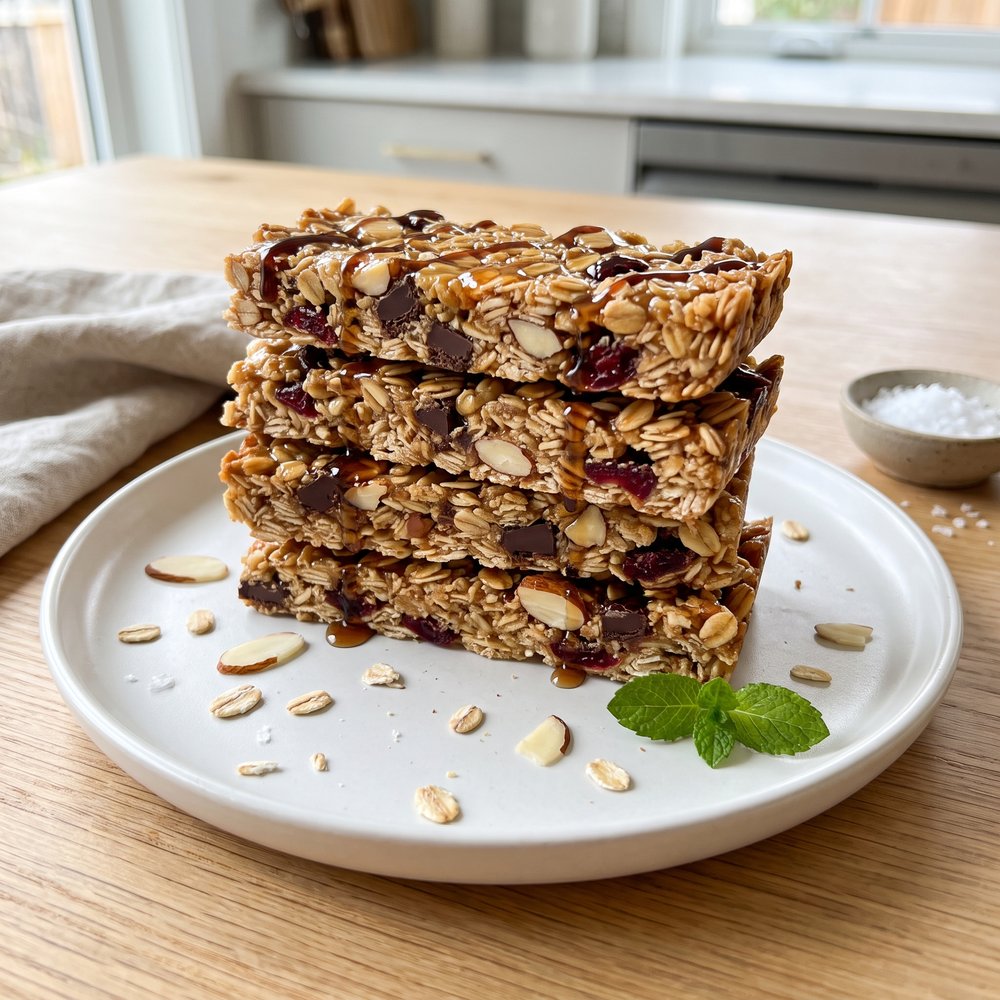 Chewy No-Bake Granola Bars