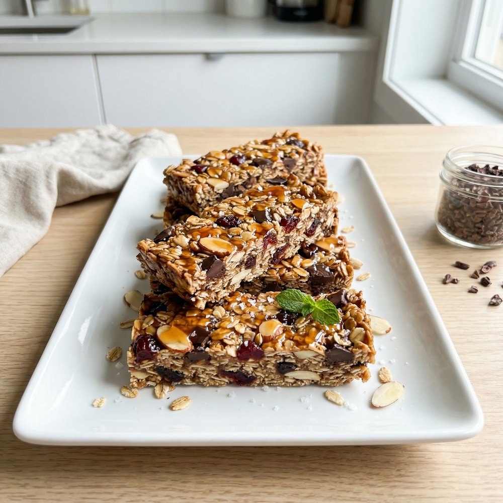 Chewy No-Bake Granola Bars