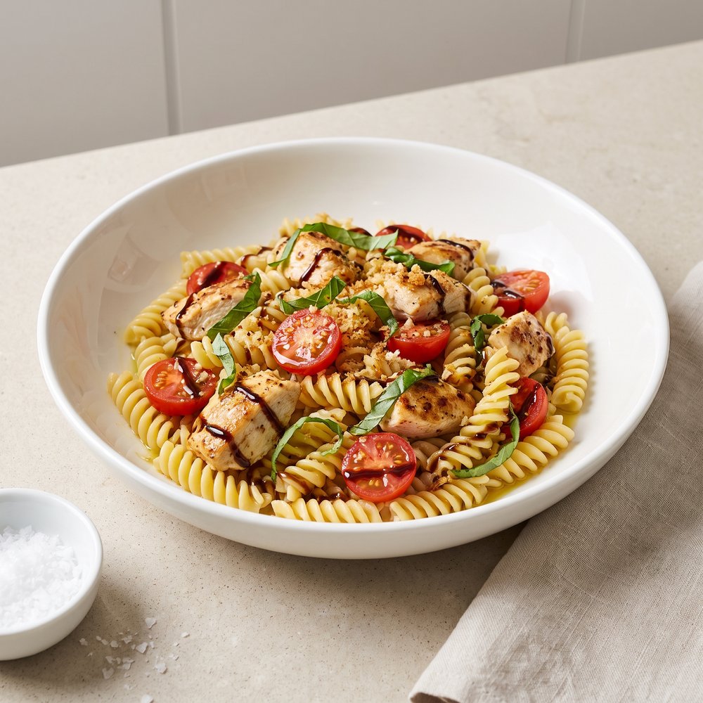 Chicken Bruschetta Pasta Salad