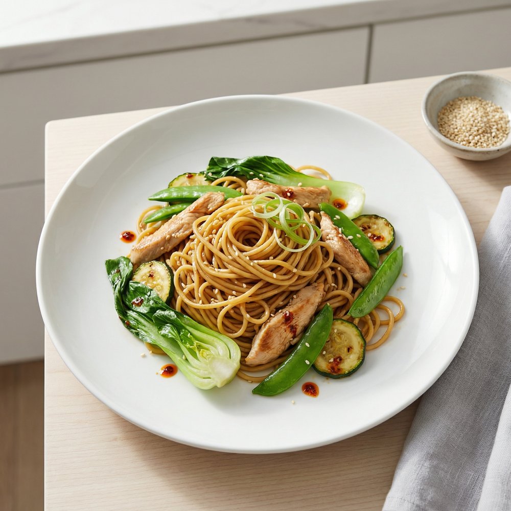 Chow Mein with Chicken and Vegetables