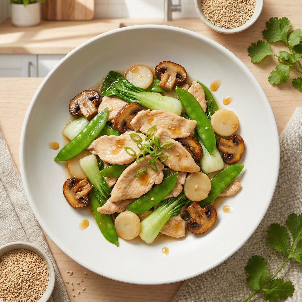 Classic Moo Goo Gai Pan Stir-Fry