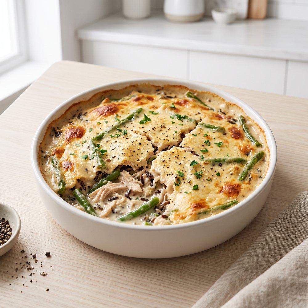 Chicken, Rice, and Green Bean Casserole
