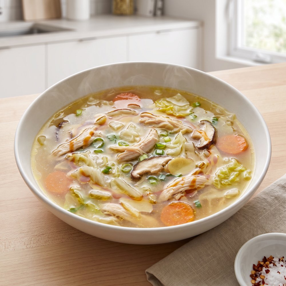 Chicken Soup Made Without Added Water