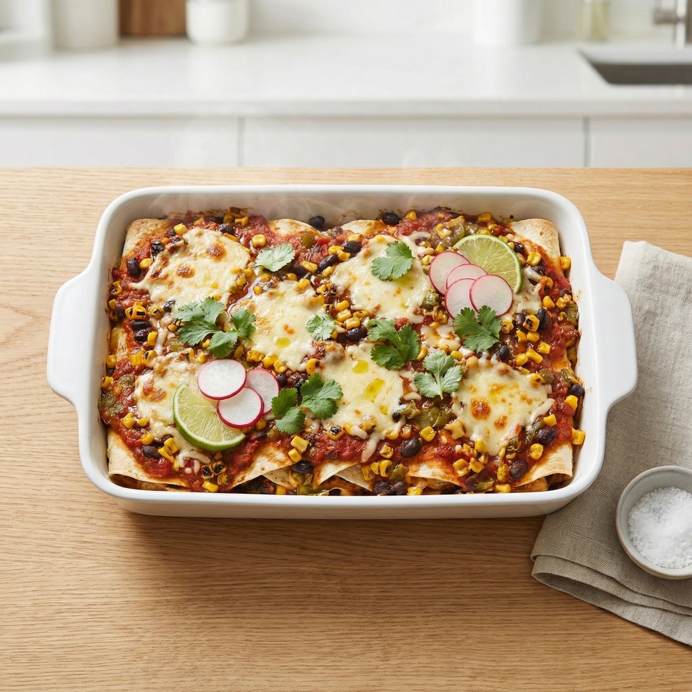 Chicken Taco Layered Casserole