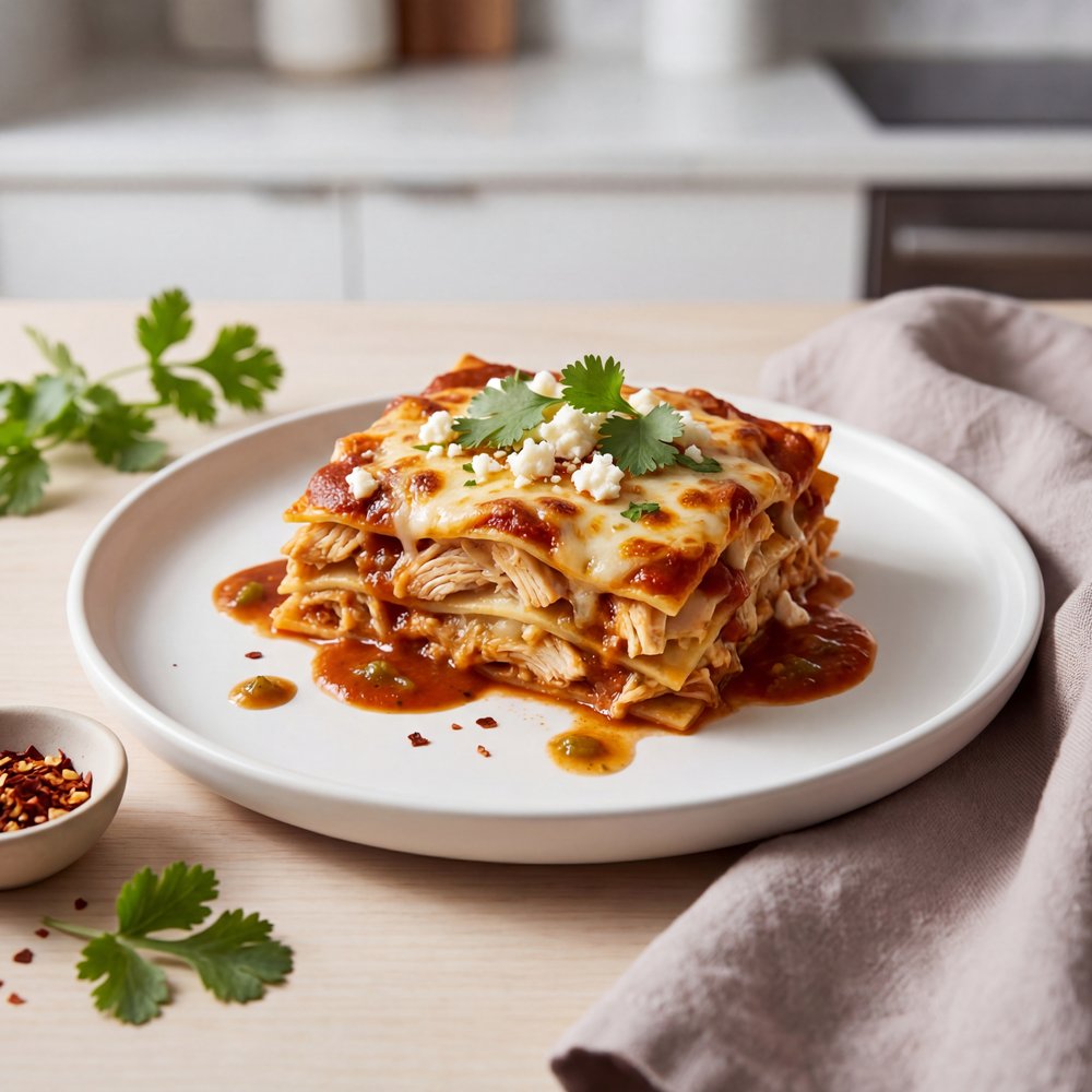 Mexican Chicken Tortilla Lasagna