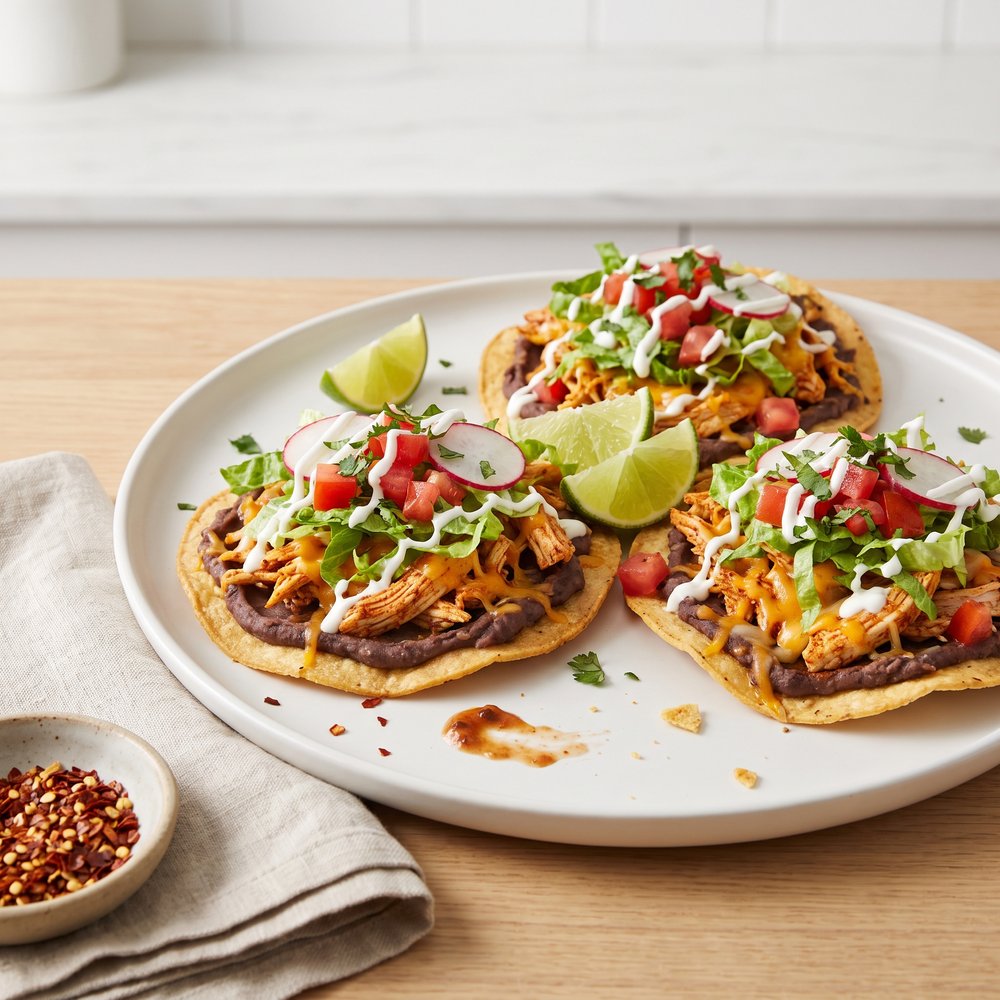 Chicken Tostadas